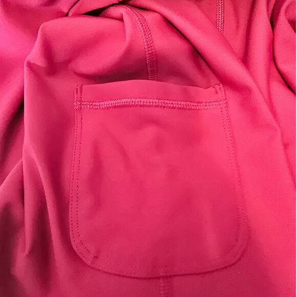 Sage Collective Pink Athletic Front Zip Built In Shorts Inside Pocket Dress 12 - Picture 7 of 7